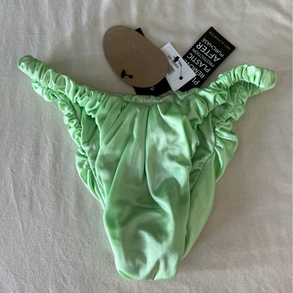 Isa Boulder Jessie Satin-Stretch Bottom in Honeydew - Picture 7 of 16